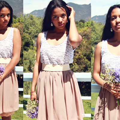 Ivory Lace Bridesmaid Dresses