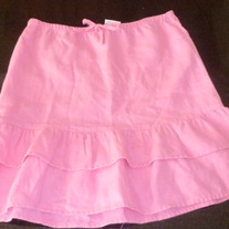 Pink Linen Skirt-Old Navy Size 8