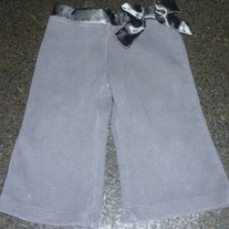 Black Pants with Silk Bow-Old Navy Size 6-12 Months