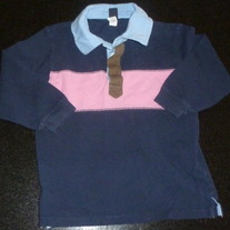 Blue/Pink LS Shirt-Baby Gap Size 4T