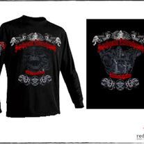 Long printed sleeve t-shirt hanté