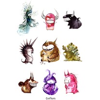 oddfauna beast print 11x17