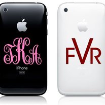 Monogram Iphone Cellphone Vinyl Decal