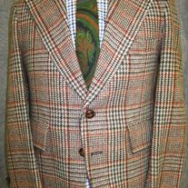 Windbreaker Plaid Tweed Blazer - 40R