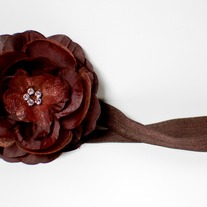 Flower Headband, Brown