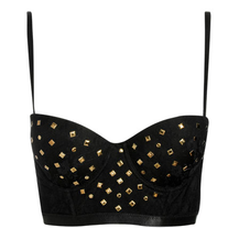 Lace Gold Studded Bustier