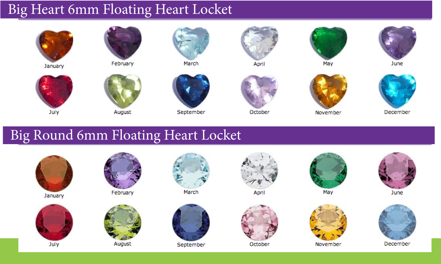 Lala Swarovski Crystal Birthstones OoLala Designs Online Store 
