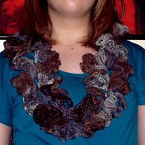 Extra Long Ruffle Scarf