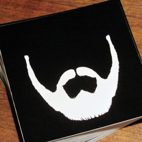 Vinyl Beard Stickers