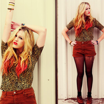 Cheetah Button-Up Blouse 