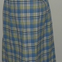 Blue/Green Plaid Jumper-Motherhood Size Medium