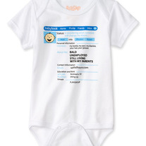 "Facebook" Onesie, Hilarious!