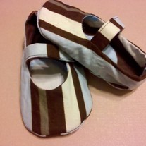 Reversible Mary Jane blue and brown