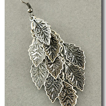 Silver Leaf Earrings