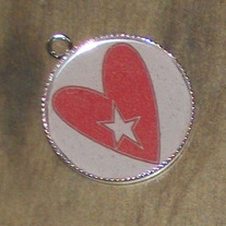 Heart Star Bezel Pendant