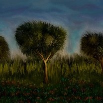 Trees and Landscape - digital art