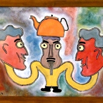 tea break - Original oil Painting