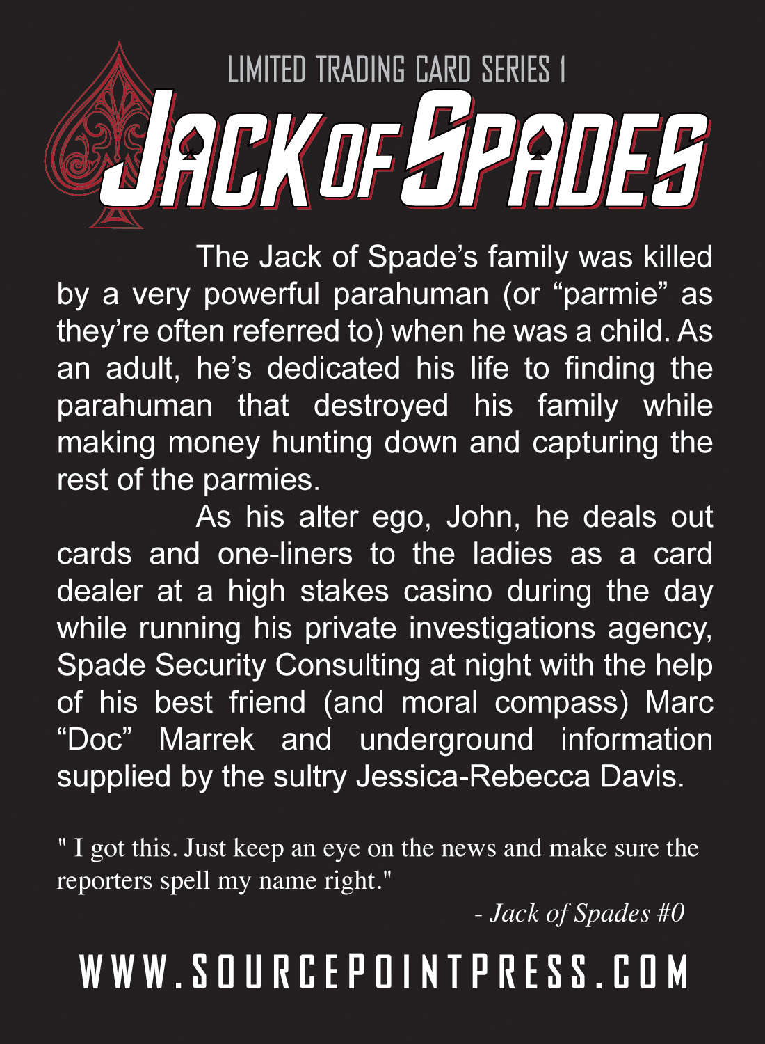 Jack of Spades Licensed Trading Card on Storenvy