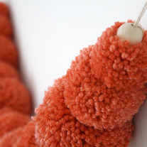 Persimmon Pom Garland