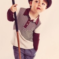 Fore! Axel & Hudson Asymmetrical Striped Polo