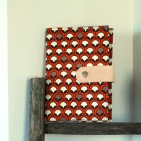 Fabric Covered A5 Journal - Raindrops