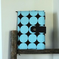 Fabric Covered A5 Journal - Large Blue Dots - Mother's Day Special - Was $35 Now $25