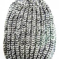  Grey Unisex Heathered mix chunky KNIT beanie