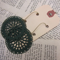 Green Painted Earrings