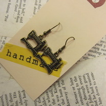 Brass Singer Earrings
