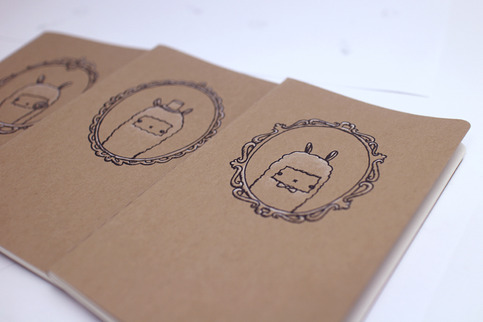 *sold* one llama note book