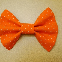 Bright Orange Polka Dots