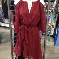 Red Chiffon Dress
