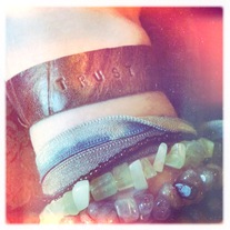 custom mantra leather bracelet