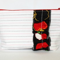 Zipper Pouch {School Time Apples}