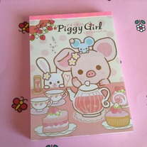 (Big) Piggy Girl memo pad