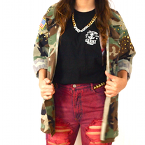 Studded Camo Jacket