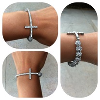 Cross my heart bracelet (Silver)