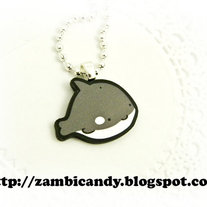 1inch Acrylic Orca necklace