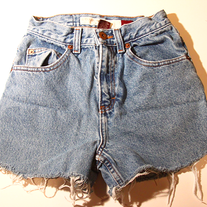 Denim high waist shorts