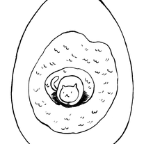 Cat in Egg