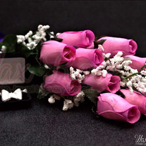 Lavender Dipped Wax Roses