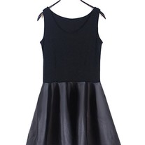 Scoop Neckline Skater Dress