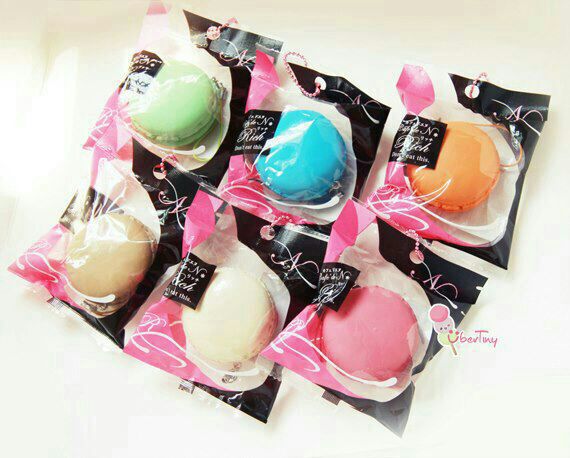Rare* Cafe de n Squishy macaroons (Licensed) ? Uber Tiny ? Online Store Powered by Storenvy