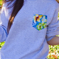 Ash Crewneck with ANY Pocket Design