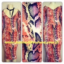 "SNAKE LIFE" CUSTOM PENCIL DRESS
