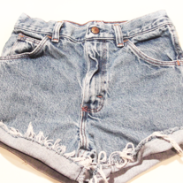 Denim high waist shorts