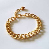 Gold chain bracelet - M 