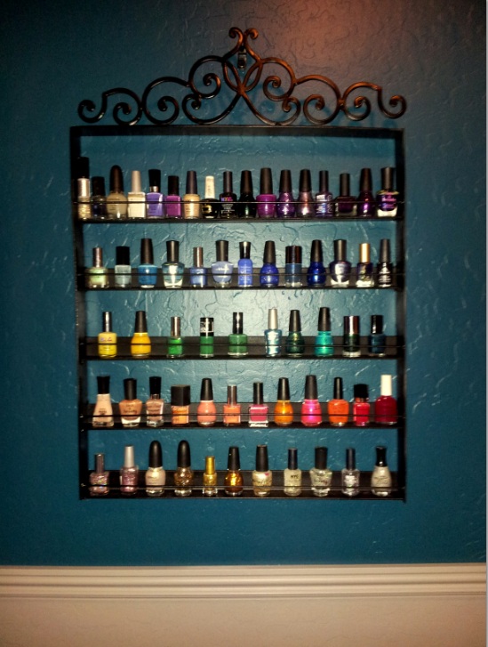 Nail Polish Wall Rack Photos Cantik