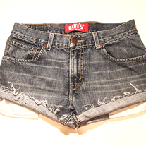 Levi's denim high waist shorts