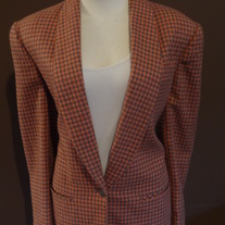 Pink & Grey Houndstooth Size 8